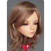 (TIAN)Crossdress Sweet Girl Resin Half Head Female Cartoon Character Kigurumi Mask With BJD Eyes Cosplay Anime Role Lolita Doll Mask